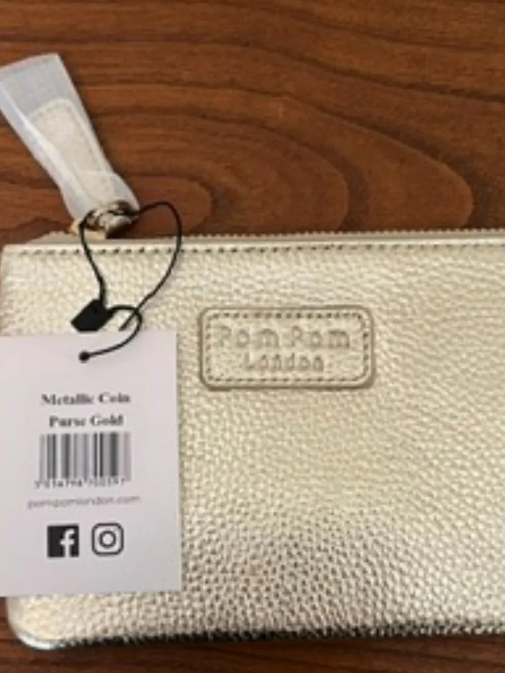 Pom Pom London Coin Purse Gold